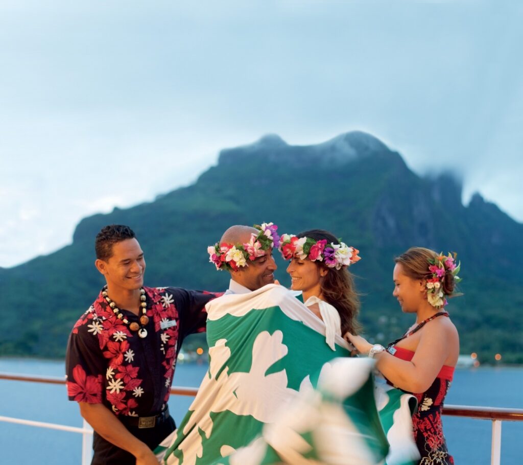 Celebrate a honeymoon or renewal of vows during our onboard blessing ceremony